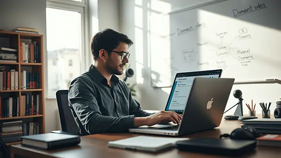 اسم نطاق، كيف تختار دومين، اختيار اسم موقع، دومين احترافي، استضافة ونطاق، دومين .com، أسماء مواقع ناجحة، اسم موقع إلكتروني، حجز نطاق