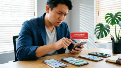 حل مشكلة امتلاء ذاكرة الهاتف وتنظيف المساحة الداخلية