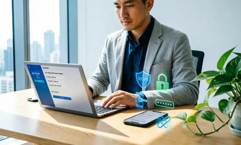 حماية الحسابات من الاختراق وتأمين البيانات الشخصية