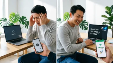 حل مشكلة بطء الإنترنت وتحسين سرعة الاتصال