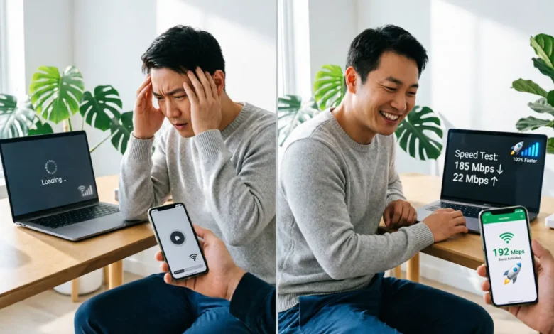 حل مشكلة بطء الإنترنت وتحسين سرعة الاتصال